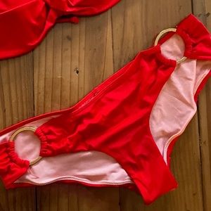 VS Red bikini bottoms